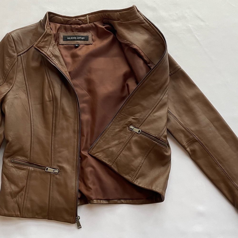 Wilson’s Leather Caitlin Scuba Genuine Leather Jacket